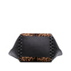 ALAÏA Pony Hair and Leather Leopard Printed Le Hinge Tote Secondhand
