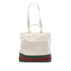 Secondhand Gucci Canvas Web Embossed Logo Tote