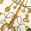 Hermès Les Cles Silk Scarf 90 Secondhand