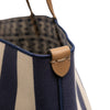 Fendi Large Zucca Canvas Pequin Striped Reversible Roll Tote Secondhand
