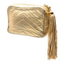 Chanel Chevron Metallic Lambskin Tassel Chain Camera Bag Secondhand