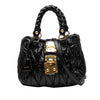 Miu Miu Matelasse Lux Lambskin Bauletto Aperto Satchel Secondhand