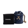 Chanel Mini Quilted Caviar Medallion Charms Drawstring Bucket Bag Secondhand