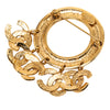 Chanel CC Gold Plated Five Charm Ring Brooch Secondhand