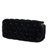 Chanel CC Quilted Velvet Crystal Wristlet Clutch Secondhand