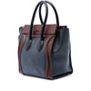 Celine Mini Tricolor Leather Luggage Tote Secondhand