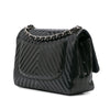 Chanel Jumbo Classic Chevron Patent Double Flap Secondhand