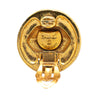 Secondhand Chanel Gold Plated CC Round Clip on Earrings