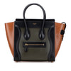 Celine Micro Tricolor Leather Luggage Tote Secondhand