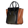 Celine Micro Tricolor Leather Luggage Tote Secondhand