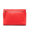 LOEWE Embossed Anagram Leather Repeat T Clutch Secondhand
