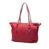 Prada Saffiano Trimmed Tessuto Zip Top Convertible Tote Secondhand