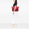 Prada Saffiano Trimmed Tessuto Zip Top Convertible Tote Secondhand