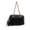 Gucci Pebbled Leather Soho Chain Zip Shoulder Bag Secondhand
