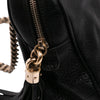 Gucci Pebbled Leather Soho Chain Zip Shoulder Bag Secondhand