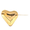 Chanel CC Gold Plated Heart Brooch Secondhand