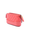 Chanel Quilted Aged Calfskin Gabrielle Double Zip Clutch with Chain Secondhand