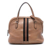Gucci Medium Leather Web Dome Satchel Secondhand