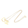 Chanel CC Gold Plated Heart Pendant Necklace Secondhand