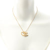 Chanel CC Gold Plated Heart Pendant Necklace Secondhand