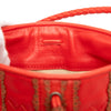 Bottega Veneta Leather Intrecciato Stripe Shoulder Bag Secondhand