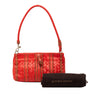 Bottega Veneta Leather Intrecciato Stripe Shoulder Bag Secondhand
