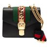Gucci Mini Leather Web Sylvie Chain Crossbody Secondhand