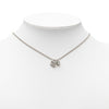Chanel CC Brass Strass Crystal Heart Pendant Necklace Secondhand
