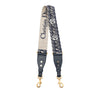 Secondhand Dior Oblique Embroidered Canvas Studded Shoulder Strap