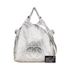 Chanel Medium Metallic Glazed Calfskin Perforated Rodeo Drive Satchel Secondhand
