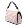 Fendi Zucca Embroidered Canvas Baguette Satchel Secondhand