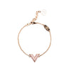 Louis Vuitton Rose Gold Crystal Essential V Supple Bracelet Secondhand