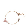 Louis Vuitton Rose Gold Crystal Essential V Supple Bracelet Secondhand