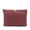 Chanel Medium Quilted Caviar Boy O Case Clutch Secondhand