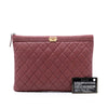Chanel Medium Quilted Caviar Boy O Case Clutch Secondhand