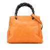 Gucci Small Calfskin Bamboo Shopper Satchel Secondhand