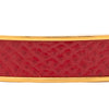 Hermès Gold Plated Epsom Kelly Cadena Lock Bangle Bracelet Secondhand