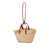 Celine Small Raffia Cuir Triomphe Classic Panier Tote Secondhand