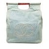 Chanel CC Denim Tortoise Handle Tote Secondhand
