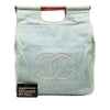 Chanel CC Denim Tortoise Handle Tote Secondhand