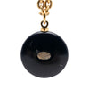 Chanel CC Gold Plated Resin and Faux Pearl Round Pendant Necklace Secondhand