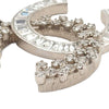 Chanel CC Silver Plated Rhinestones Pendant Necklace Secondhand