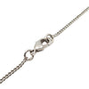 Chanel CC Silver Plated Rhinestones Pendant Necklace Secondhand