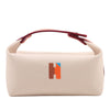 Hermès Small Toile Bride A Brac H Pavillon Case Secondhand