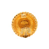 Chanel Gold Plated Logo Round Clip On Earrings Secondhand
