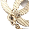 Secondhand Chanel Striped Faux Pearl CC Drop Earrings