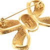 Dior Gold Plated Strass Bow Brooch Secondhand