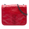 Saint Laurent Crinkled Calfskin Niki Wallet on Chain Secondhand