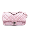 Secondhand Chanel Medium CC Quilted Metallic Calfskin Coco Pleats Flap