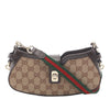 Gucci Mini GG Canvas Web Moon Side Shoulder Bag Secondhand